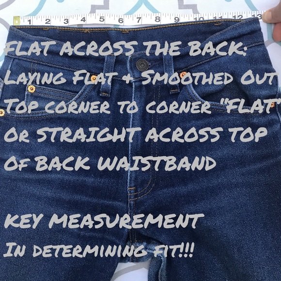 💙👖MEASURE YOUR JEANS!!!👖💙COMPARE MEASUREMENTS! - Picture 4 of 8